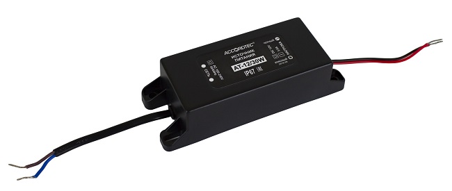 

Источник питания AccordTec АТ-12/30W стабилизированный, 50 Гц 100...250 В, выходное напряжение постоянного тока 12 В, ном ток нагрузки 3 А, макс ток н, АТ-12/30W