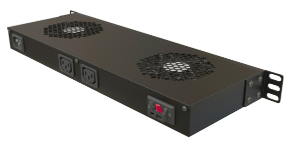 фото Вентиляторный модуль  Hyperline TRFA-WB-MICR-2F-RAL9004