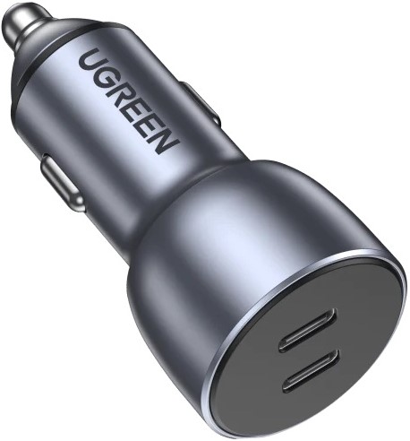 

Зарядное устройство автомобильное UGREEN CD213 70594 USB Type-A/Type-C, 36W, цвет: серый космос, CD213