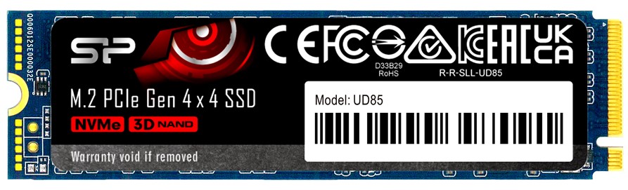 

Накопитель SSD M.2 2280 Silicon Power SP01KGBP44UD8505 UD85 1TB PCI-E 4.0 x4 3600/2800MB/s MTBF 1.5M, SP01KGBP44UD8505