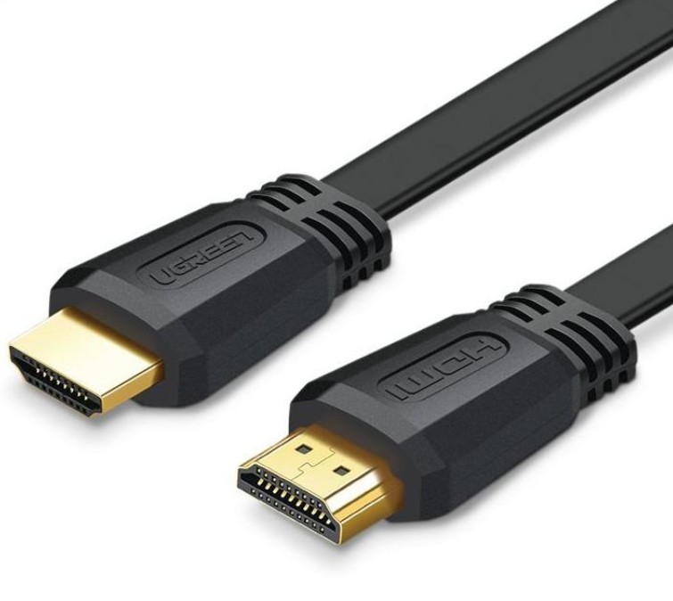

Кабель интерфейсный UGREEN ED015 70159_ плоский, HDMI, 2м, цвет: черный, ED015