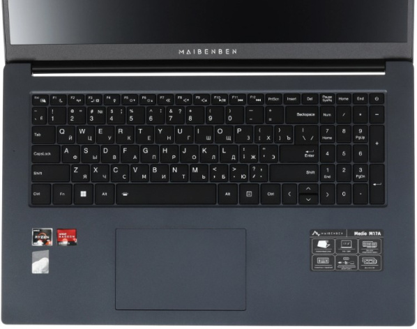 фото Ноутбук Maibenben Medio M17A-R343UM 17.3" (AMD Ryzen 3, 8Гб DDR4, SSD 512 Гб, Radeon Graphics, Без ОС) Синий [M17A-R343UM0B14LU4EB0]