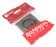 фото Накладка розетки без заземления EKF ESR10-L-022-60