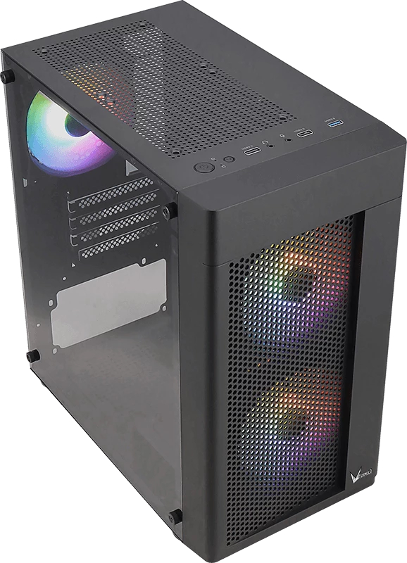 

Корпус mATX Formula V HEXFORM-G-BK-v2 4711401662396 без БП, боковая панель из закалённого стекла, USB 3.0, 2*USB 2.0, HEXFORM-G-BK-v2