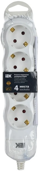 фото Колодка удлинителя  IEK WYP10-D-KP-16-04-ZS-K01 в Омске