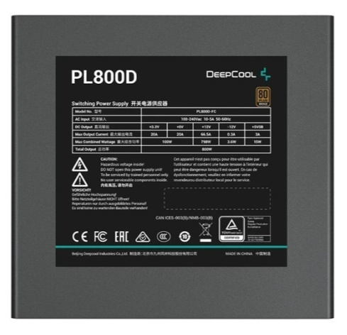 фото Блок питания ATX Deepcool GAMERSTORM PL800D в Уфе