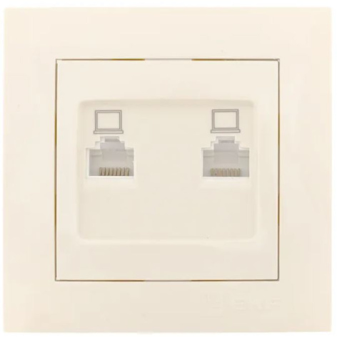 фото Розетка компьютерная в сборе EKF EWK02-035-20 в Омске