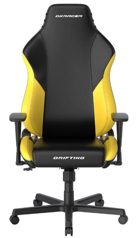 

Кресло игровое DxRacer OH/DL23/NY чёрно-жёлтое (PU-кожа, Топ-Ган, подлокотники 3D), OH/DL23/NY