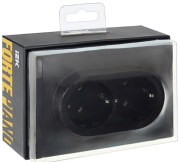 фото Розетка двухместная с заземлением  IEK FP-R21-16-1-K02