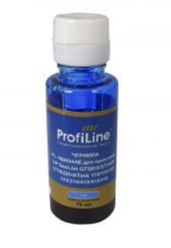 

Чернила ProfiLine PL_INK_M0H54AE_C_70ml PL-M0H54AE (GT52) для принтеров HP DeskJet GT5810/GT5820/GT5822/InkTank 110/115/310/315/319/410/415/418 на вод, PL_INK_M0H54AE_C_70ml