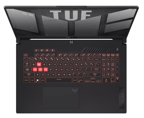 фото Ноутбук ASUS TUF Gaming A17 FA707NUG 17.3" (AMD Ryzen 7, 16Гб DDR5, SSD 512 Гб, , Без ОС) Серый [90NR0EF5-M009A0]
