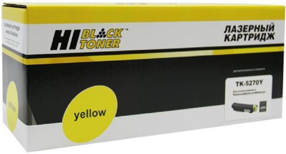 

Тонер-картридж Hi-Black 4100603173 (HB-TK-5270Y) для Kyocera M6230cidn/M6630/P6230cdn, Y, 6K, 4100603173