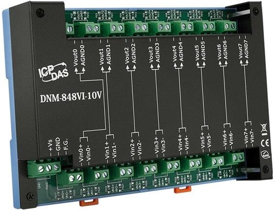 

Плата ICP DAS DN-848VI-10V CR 8-channel 10 VDC Voltage Attenuator with channel to channel isolation (RoHS), DN-848VI-10V CR