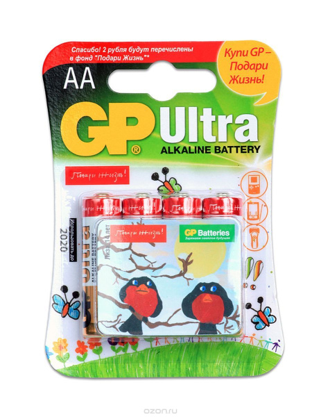 фото Батарейка  GP Ultra Alkaline 15AU LR6 в Омске