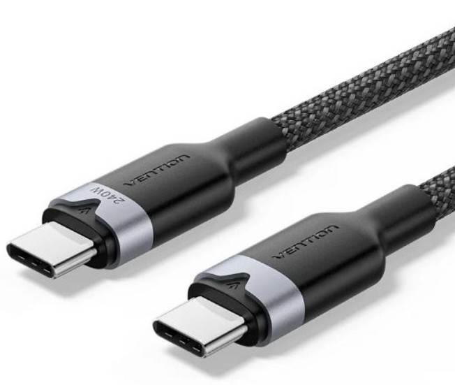 

Кабель Vention TRIBF USB 2.0 CM/CM - 1м. Чёрный 5А PD240W, TRIBF