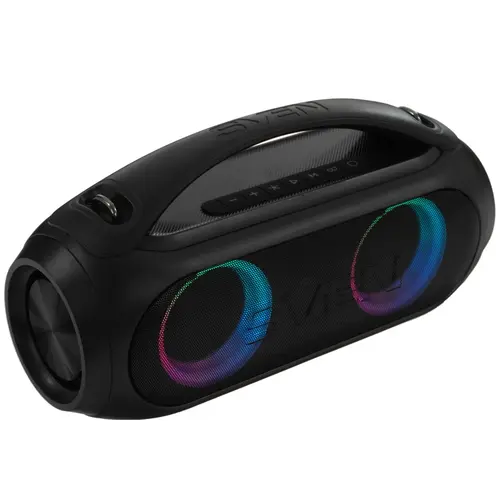 

Портативная акустика 2.0 Sven PS-380 SV-021696 черная (100 Вт, TWS, BT, FM, USB, microSD, LED-дисплей, 4400мА*ч), PS-380