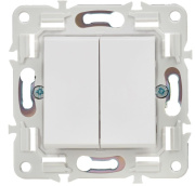 фото Переключатель двухклавишный IEK SK-V22-0-10-K01