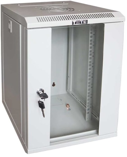 

Шкаф настенный 19", 6U TWT TWT-CBW10G-6U-3x3-GY 312x300, стеклянная дверь, серый, TWT-CBW10G-6U-3x3-GY