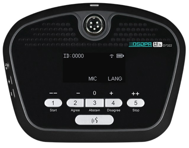 

Микрофон DSPPA D7322 5G WiFi делегата с функцией голосования, D7322