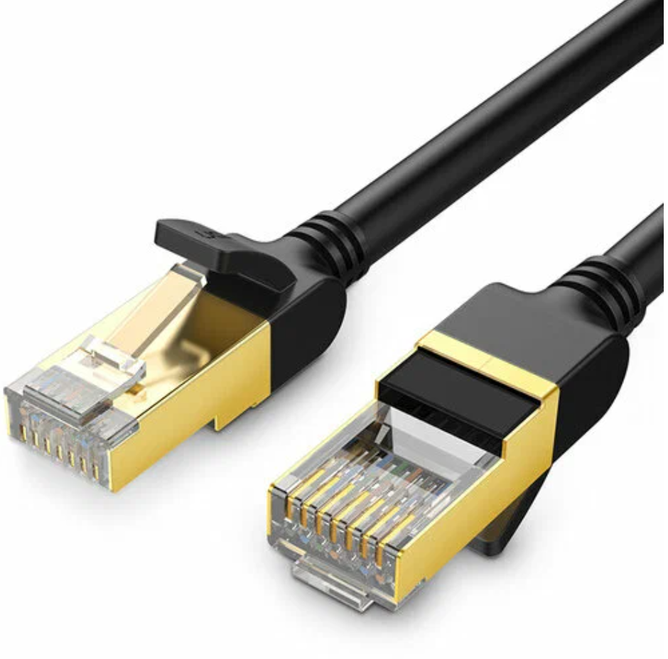 

Кабель патч-корд F/FTP 7 кат. 3м UGREEN NW107 11270_ Lan Cable, черный, NW107