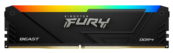 

Модуль памяти DDR4 16GB (2*8GB) Kingston FURY KF432C16BB2AK2/16 Beast RGB Black XMP 3200MHz CL16 1RX8 1.35V 288-pin 8Gbit, KF432C16BB2AK2/16