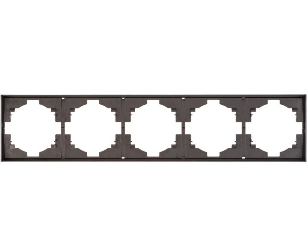 

Рамка пятерная KRANZ KR-78-0755-6 MIELE STRONG графит, KR-78-0755-6