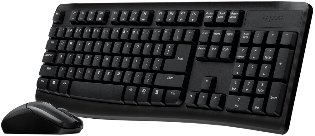 

Клавиатура и мышь Wireless Rapoo X1800Pro черный, X1800Pro