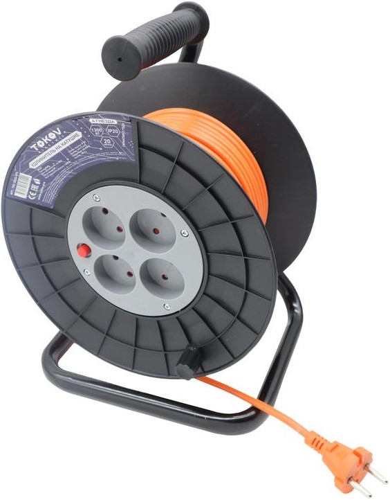 

Удлинитель TOKOV ELECTRIC TKE-SK20-075 на катушке 4х20м без заземл. 6А IP20 2х0.75, TKE-SK20-075