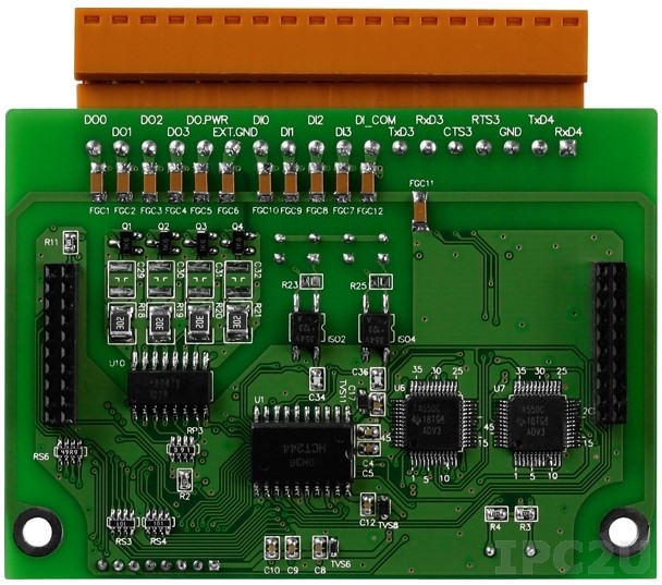 

Плата расширения ICP DAS XW509 CR 2-port Non-Isolated RS-232 with 4-ch Isolated Digital Input and 4-ch Isolated Digital Outp, XW509 CR