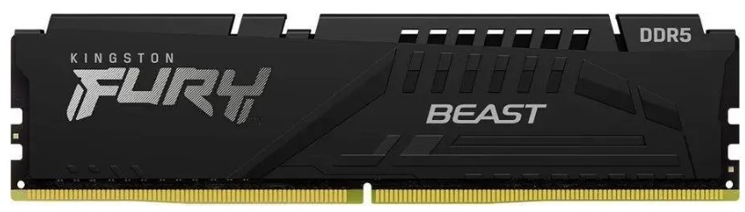 

Модуль памяти DDR5 32GB Kingston FURY KF560C30BBE-32 Beast Black EXPO PC5-48000 6000MHz 2RX8 CL30 1.4V 288-pin 16Gbit, KF560C30BBE-32