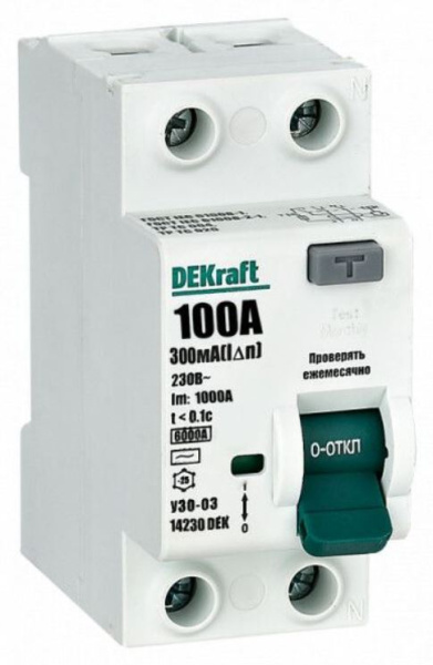 Изображение товара УЗО DEKraft 14230DEK 2п 100A 300мА тип AC Schneider Electric