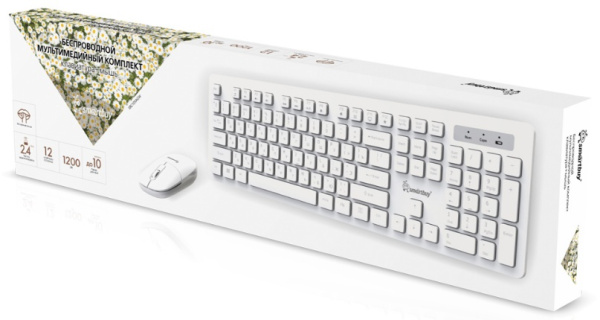 фото Клавиатура и мышь беспроводной комплект SmartBuy SBC105AGW в Уфе