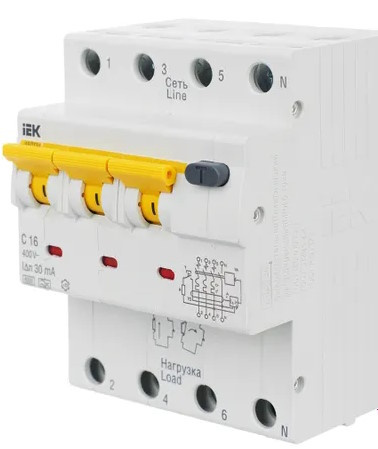 фото Автоматический выключатель дифф. тока (АВДТ)  IEK MAD22-6-016-C-30 в Красноярске