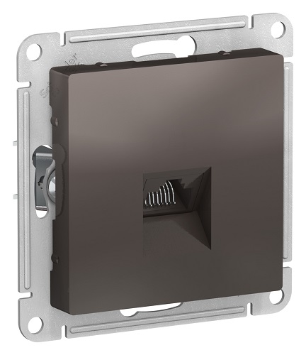 

Розетка Schneider Electric ATN000683 AtlasDesign, компьютерная, RJ45, механизм, мокко, ATN000683