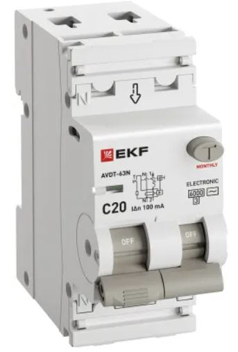 фото Автомат дифференциальный EKF D63N26E20C100 в Казани