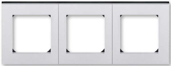 Изображение товара Рамка ABB 2CHH015030A6070 для выключателей 3 поста вертикальная и горизонтальная установка