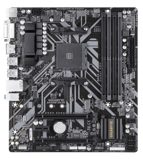 фото Материнская плата mATX GIGABYTE B450M DS3H