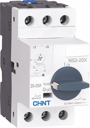 

Пускатель CHINT 495184 NS2-25X, 4-6.3А, с поворотн., ручкой (R), 495184
