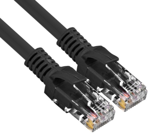 фото Кабель патч-корд U/UTP 5e кат. 0.5м Exegate UTP-RJ45-RJ45-5e-0,5M-BK в Красноярске
