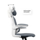 фото Кресло офисное Byroom HS-6305W-2-DG в Челябинске