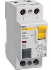 

УЗО IEK MDV10-2-040-300 2п 40А 300мА ВД1-63 АС, MDV10-2-040-300
