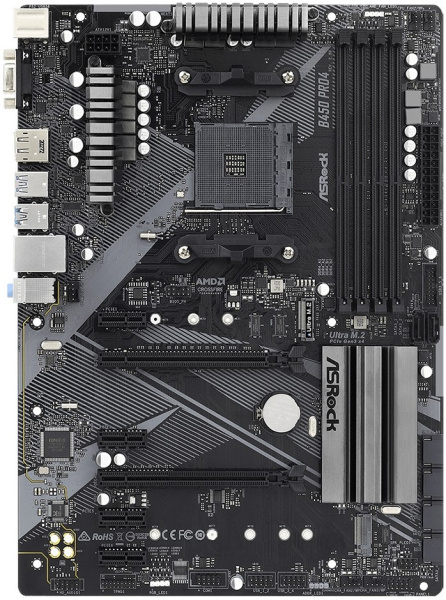фото Материнская плата ATX ASRock B450 PRO4 R2.0