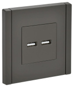 фото Розетка USB IEK FP-U21-D31-K03