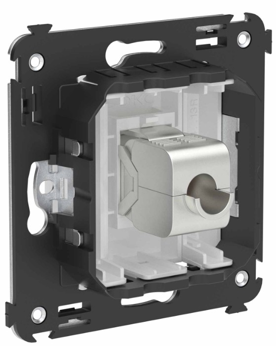 

Розетка компьютерная DKC 4400773 RJ-45 без шторки в стену, кат.6А одинарная экранированная, "Белое облако", "Avanti", 4400773