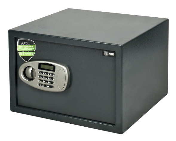 Изображение товара Мебельный сейф с электронным замком Cactus CS-SF-E40, сталь, графит