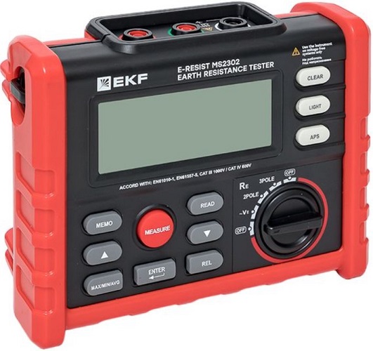 

Измеритель сопротивления заземления EKF ms2302 E-Resist Professional, ms2302