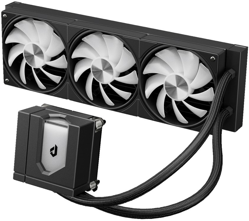 

Система охлаждения жидкостная upHere E360KC LGA115x/1200/1700/1851/AM4/AM5 (3*120mm ARGB fans, 600-1800rpm, 27dBa) black, E360KC