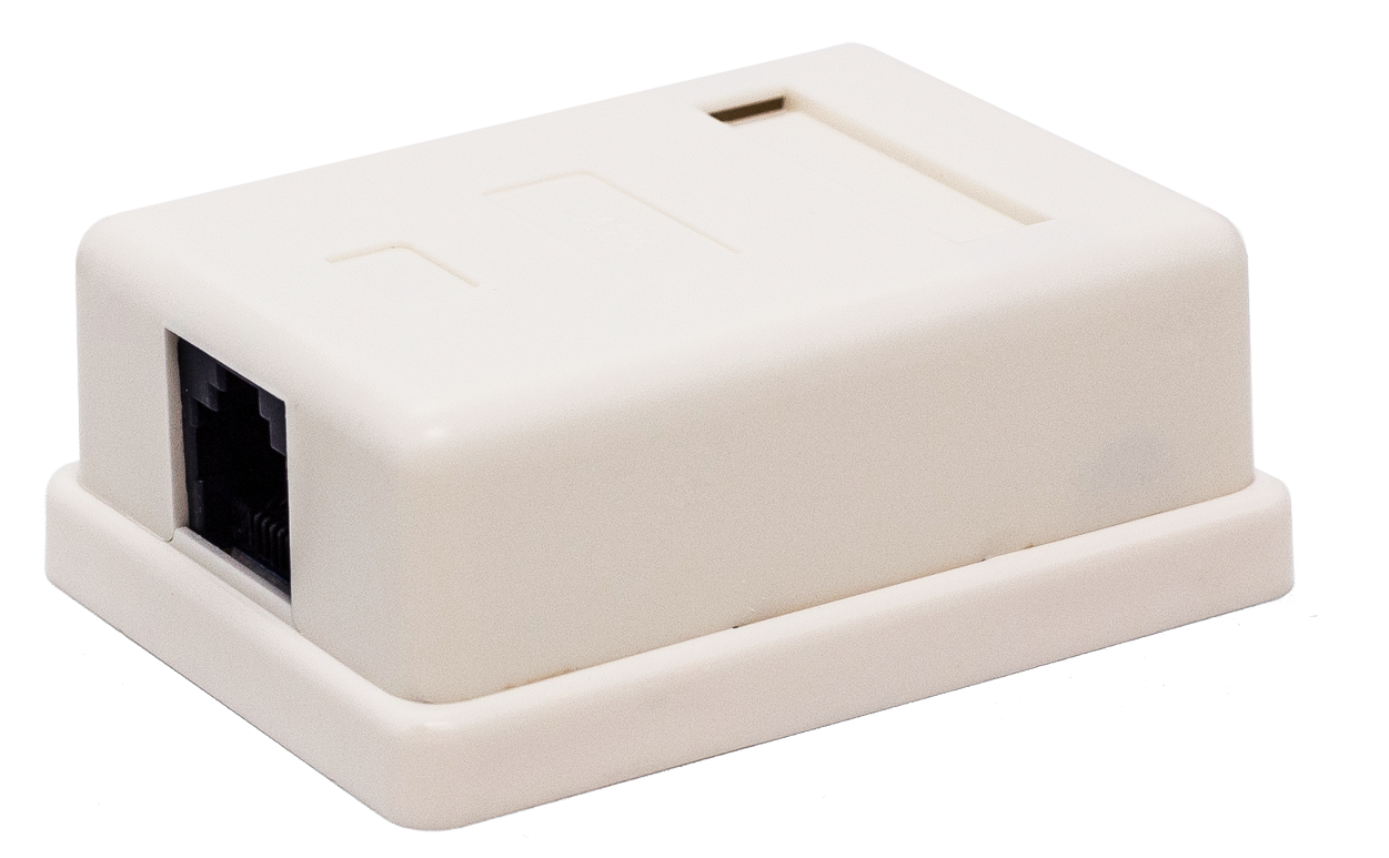 

Компьютерная розетка настенная Filum FL-NA-SOCKET6-1 6 кат., 1 х RJ-45/8p8c, 110/Krone, FL-NA-SOCKET6-1
