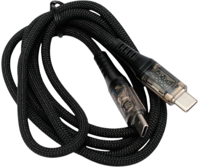 

Кабель USB 2.0 Cablexpert CCP-USB2-CMCM-SCR-1M Type-C/Type-C, 6A, 66Вт, PD/QC3.0, дисплей, оплетка, медь, 1м, черный, CCP-USB2-CMCM-SCR-1M