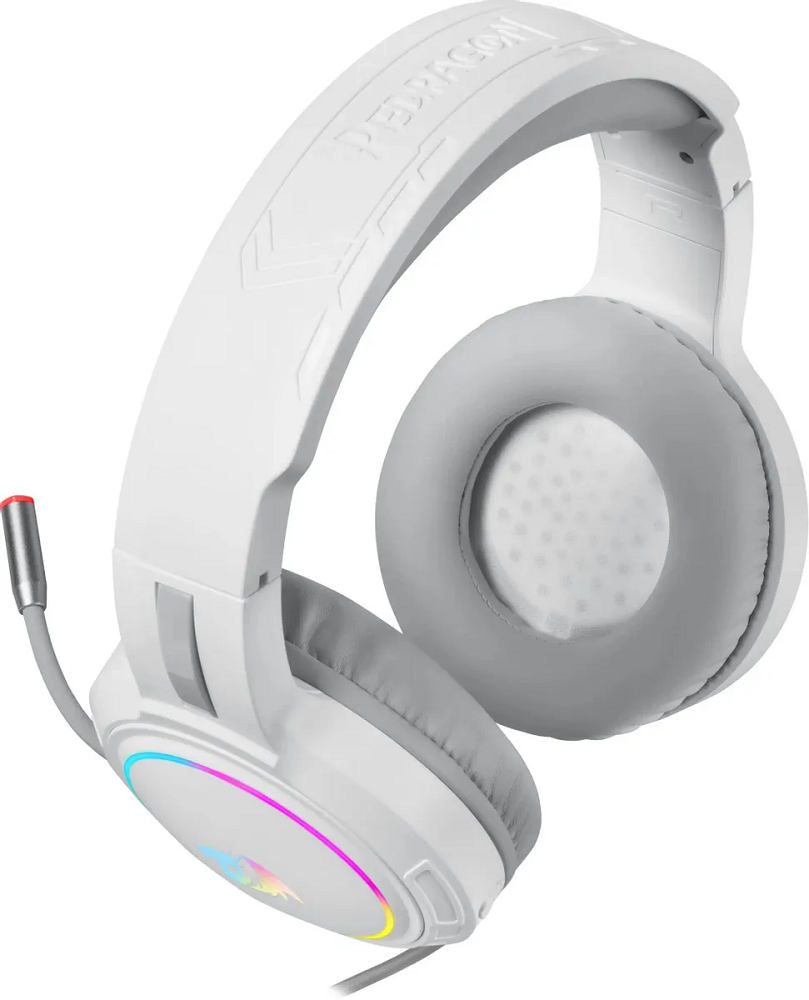 

Гарнитура проводная Redragon Mento 70708 RGB, 3.5 Jack, белая, Mento